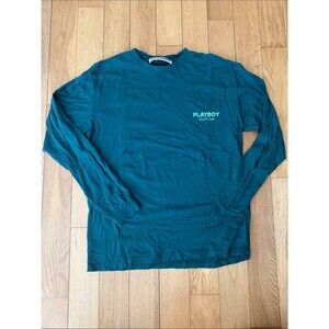 PLAYBOY Men's Long Sleeve Tee - Dark Teal